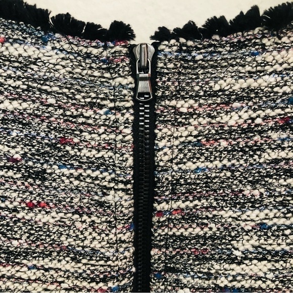 LOFT Sleeveless Tweed Boucle’ Fringed Shift Dress - Picture 15 of 16